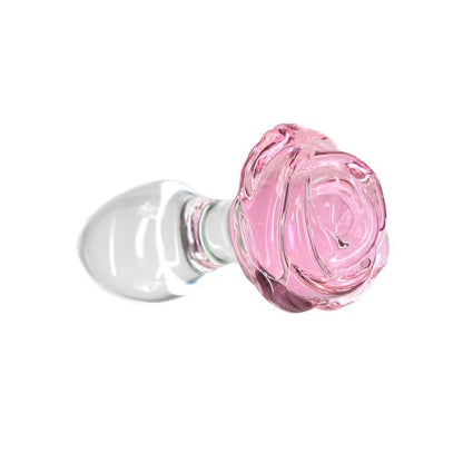 Pillow Talk Rosy Luxurious Glass Anal Plug W Clear Gem V1055-7KI45898100091
