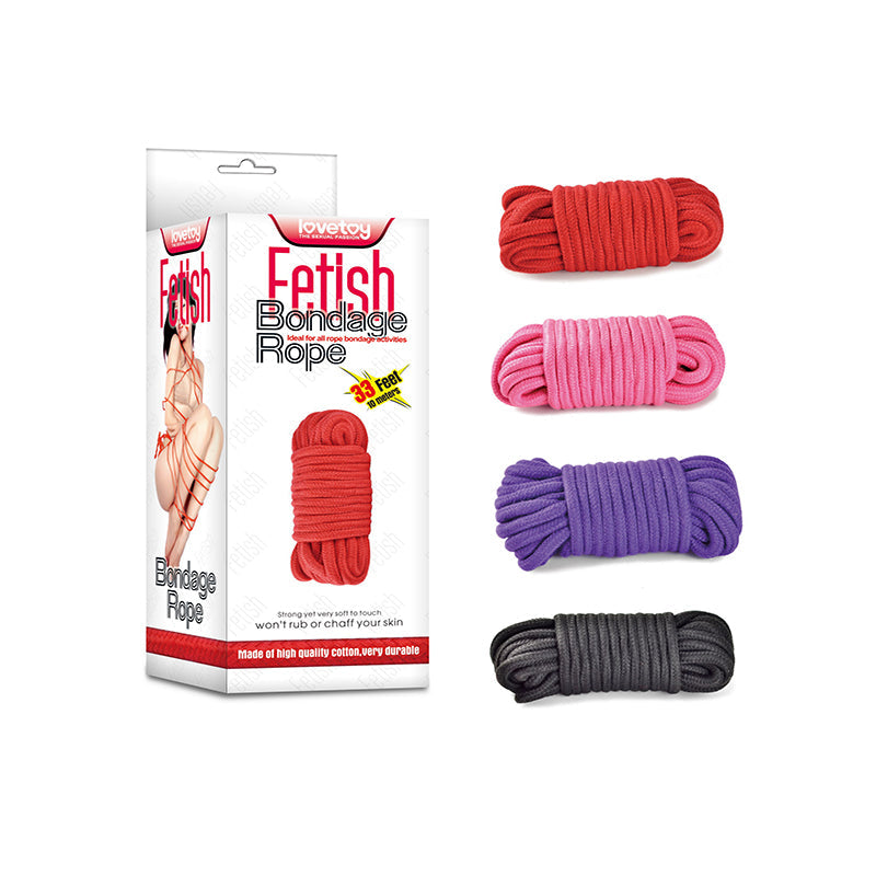 Lovetoy Fetish Bondage Rope 10M Red V1055-7KS45783100004