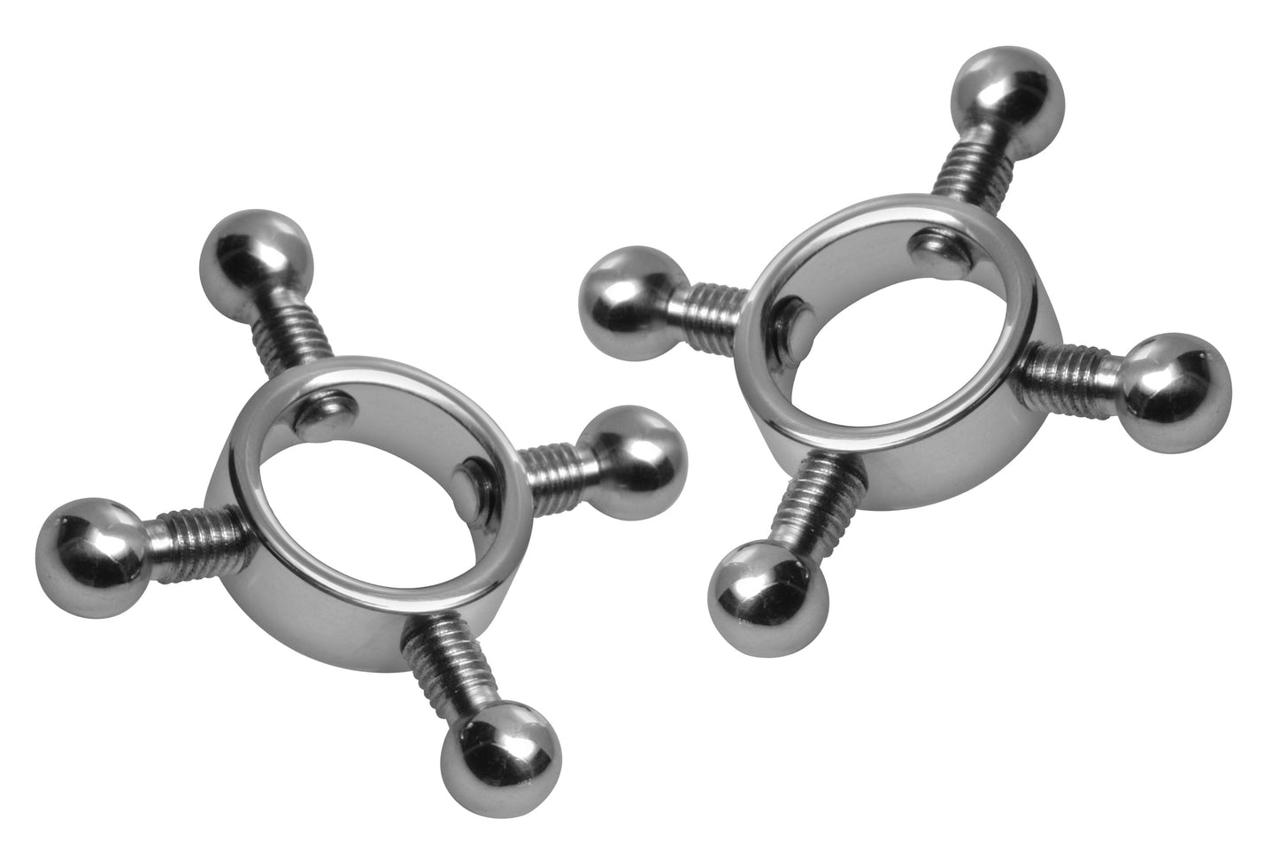 Master Series Rings Fire Stainless Steel Nipple Press Set V1055-7KS45783100010