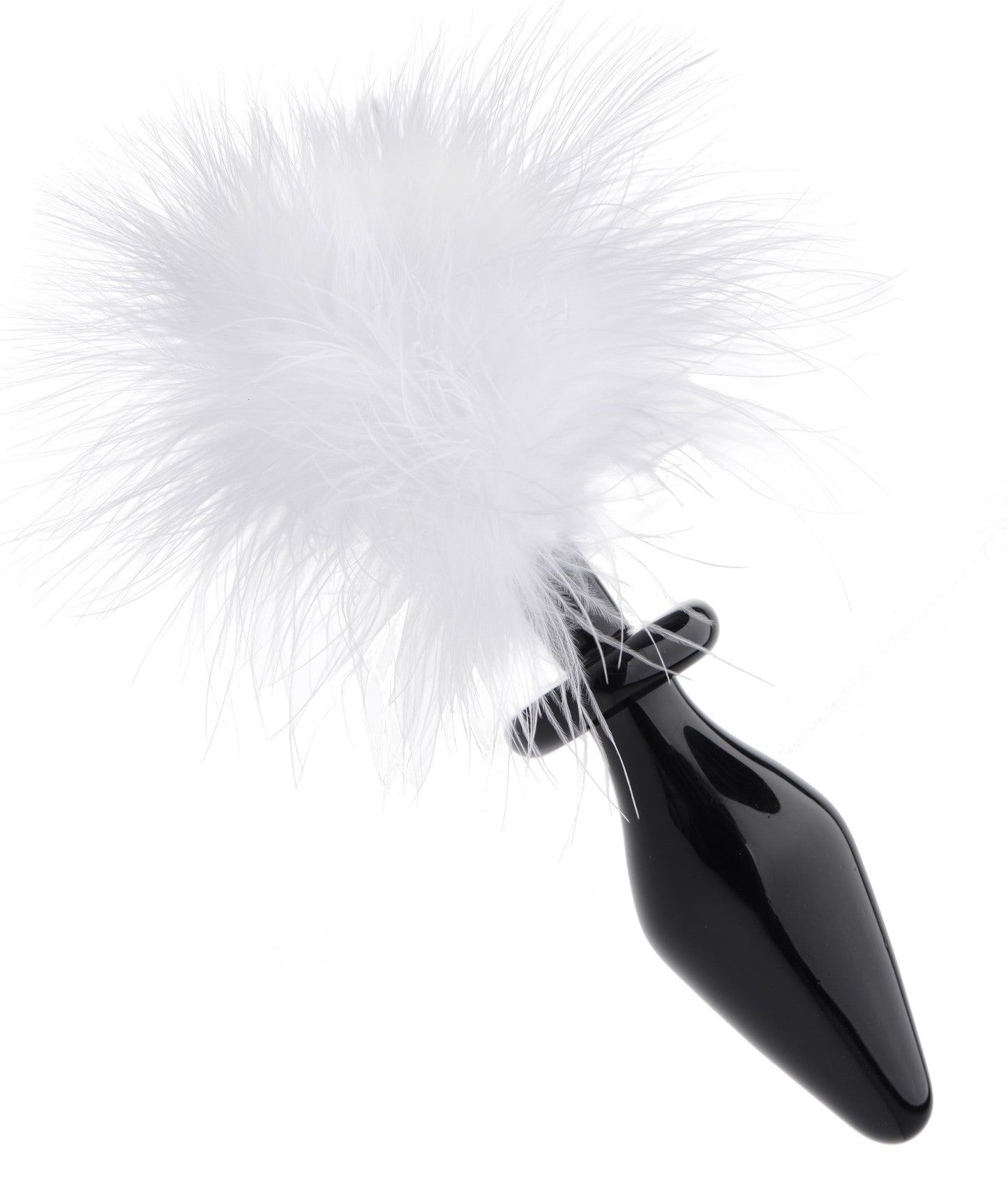Tailz White Fluffer Bunny Glass Anal Plug V1055-7KS45783100024