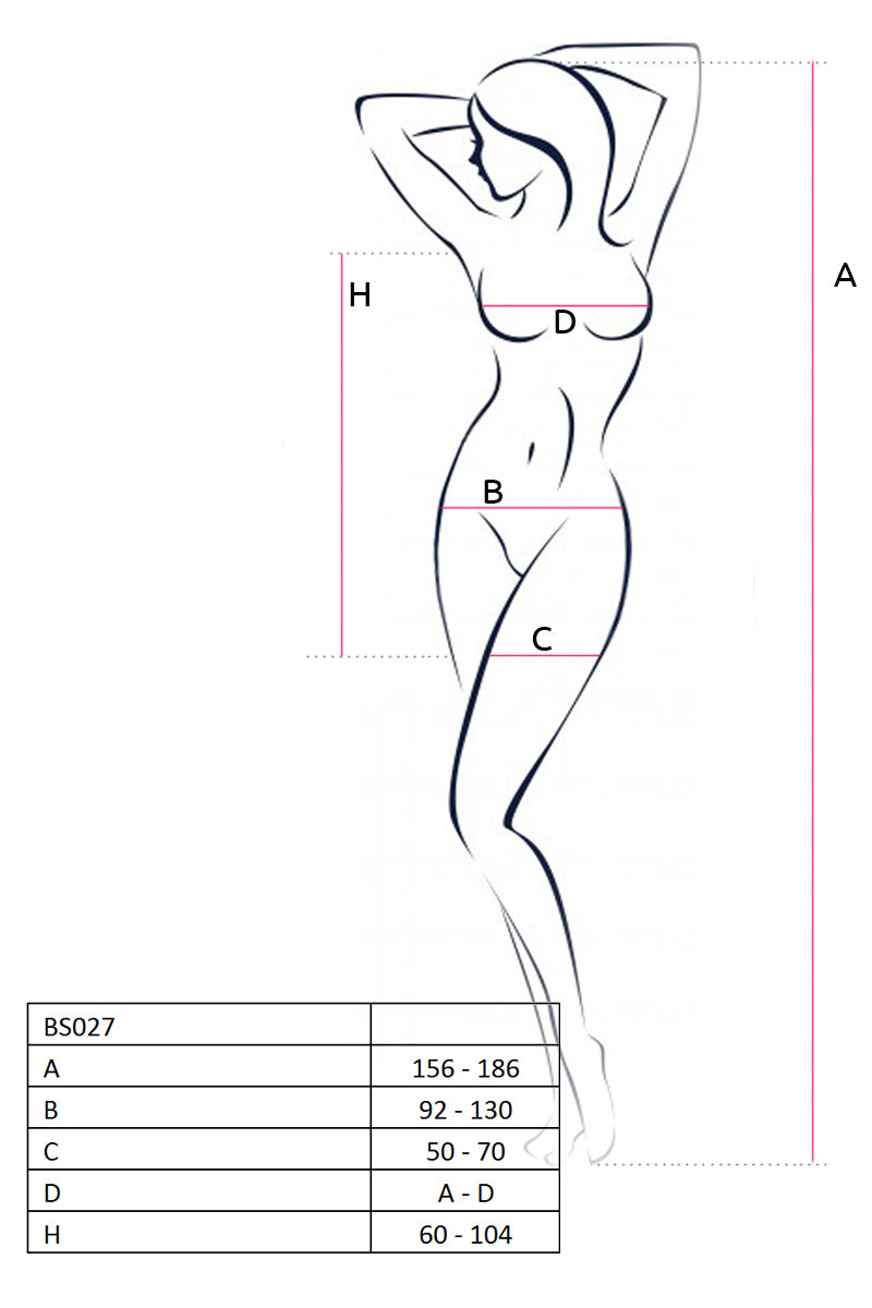 Passion Lingerie Brand Dress Translucent With Open Sides Blk V1055-7KS45783100044