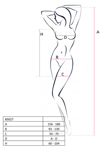 Passion Lingerie Brand Dress Translucent With Open Sides Blk V1055-7KS45783100044