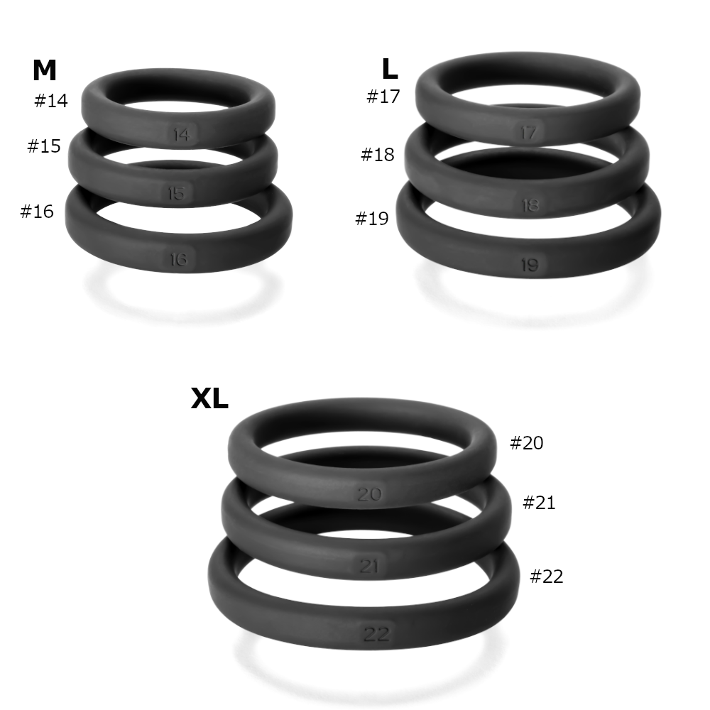 Perfectfit Xact-Fit Silicone Rings Medium 3 Kit - Medium V1055-7L44971100032