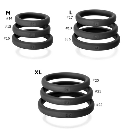 Perfectfit Xact-Fit Silicone Rings Medium 3 Kit - Medium V1055-7L44971100032