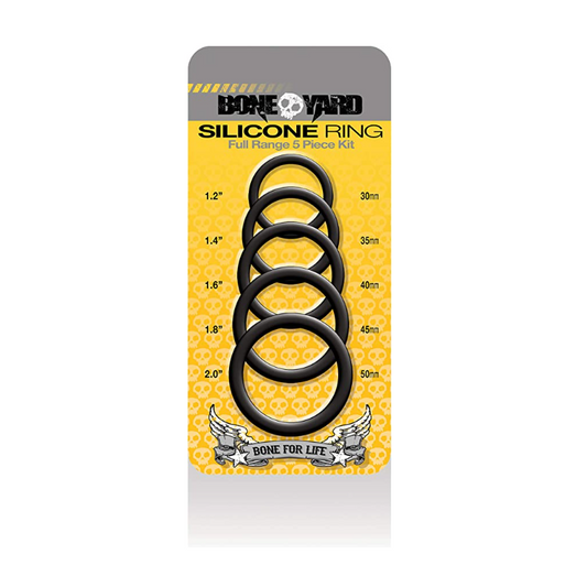 Boneyard Silicone Ring 5 Pc Kit Black V1055-7M45057100031