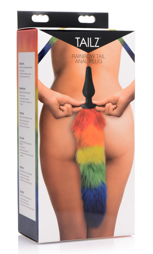 Tailz Rainbow Silicone Butt Plug V1055-7MA45794102806