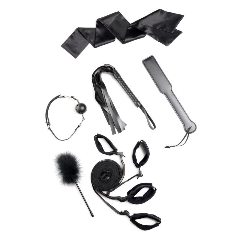 Strict Bed Restraint Bondage Kit Black V1055-7NS45877100500