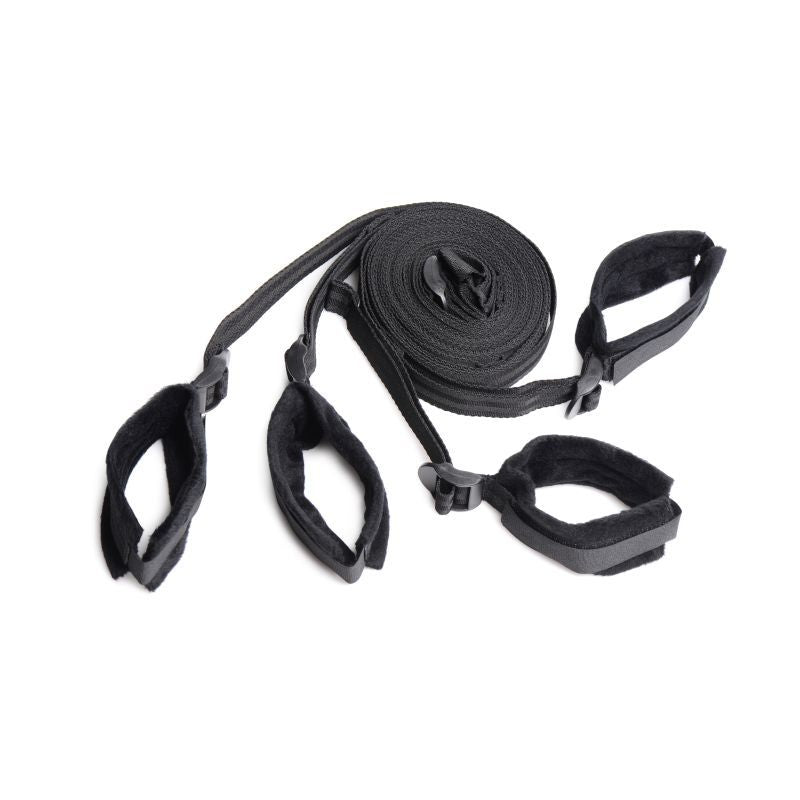 Strict Bed Restraint Bondage Kit Black V1055-7NS45877100500