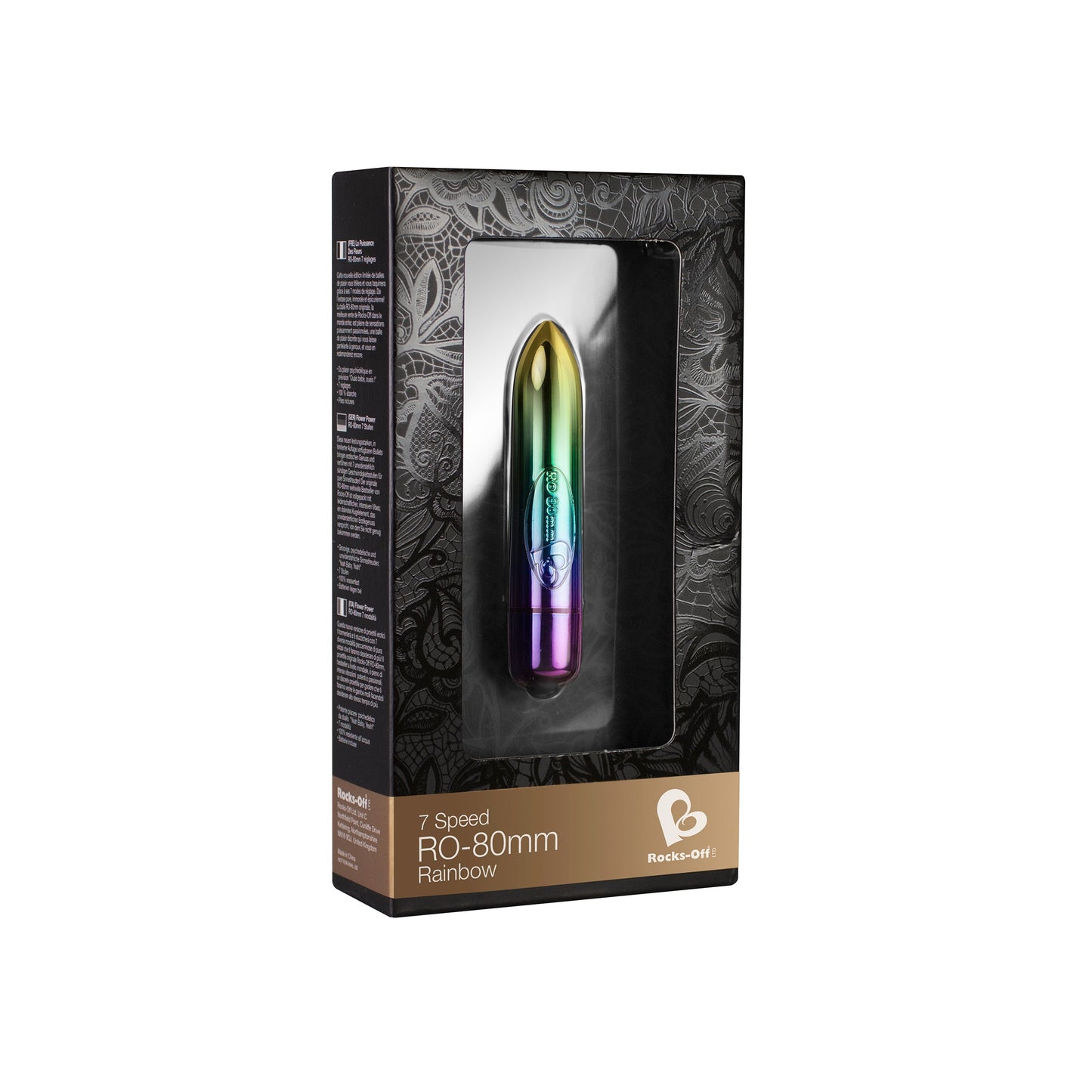 Rocks Off 80Mm 7 Speed Rainbow Vibrating Bullet V1055-7ON45855100097