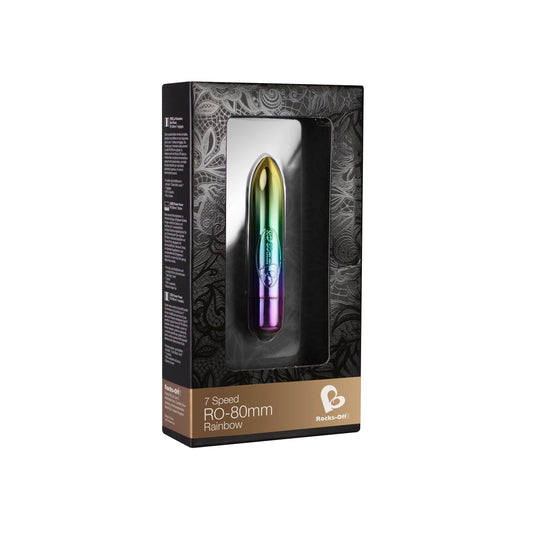 Rocks Off 80Mm 7 Speed Rainbow Vibrating Bullet V1055-7ON45855100097