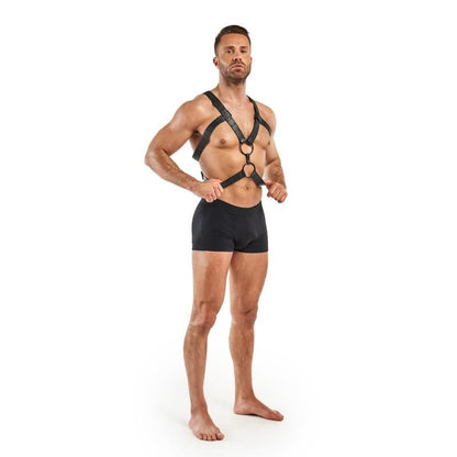 Bedroom Fantasies Rocco Bondage Harness Black V1055-7PC45890100827