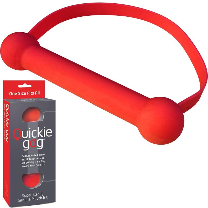 Quickie Gag Mouth Bit Red V1055-7PC45897100045
