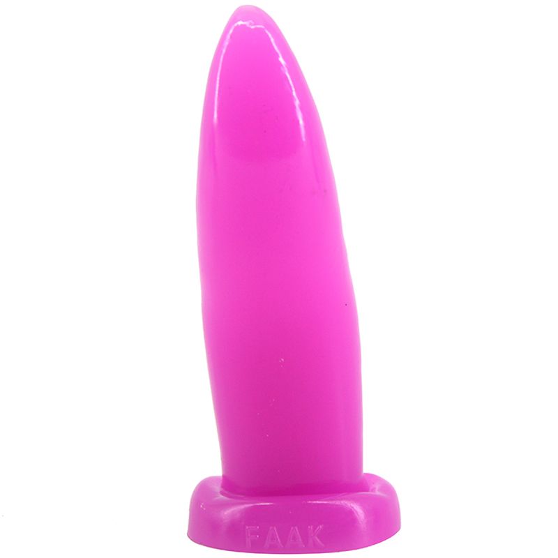 Tongue Shape Anal Plug Black - Purple V1055-7PC45897100053