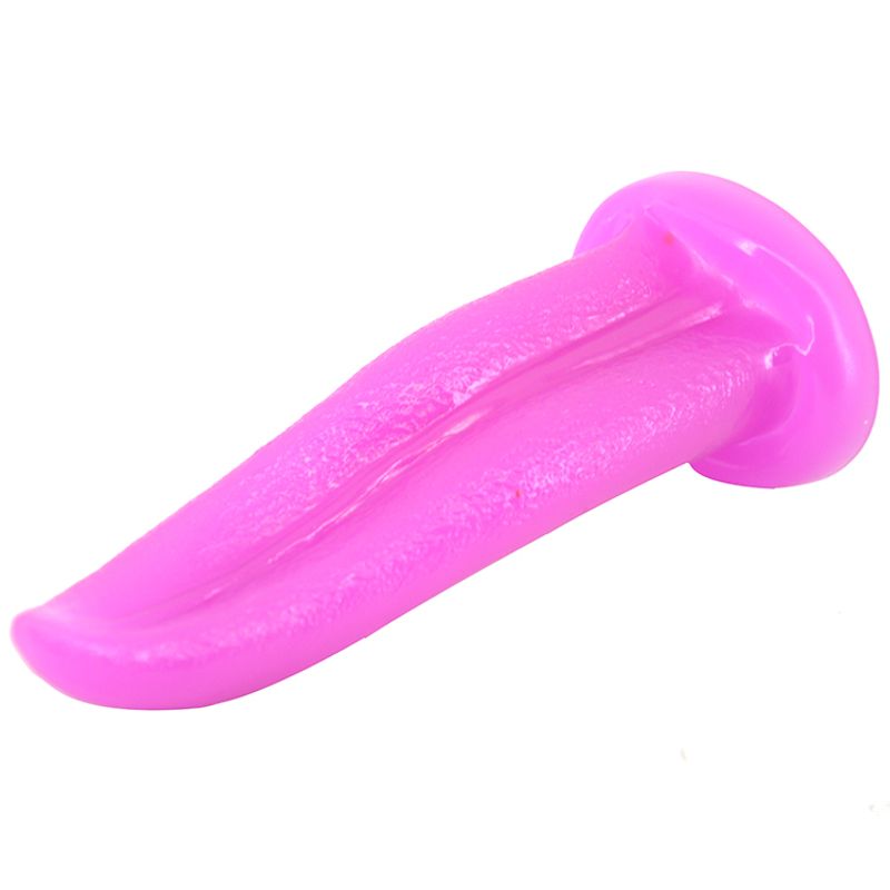 Tongue Shape Anal Plug Black - Purple V1055-7PC45897100053