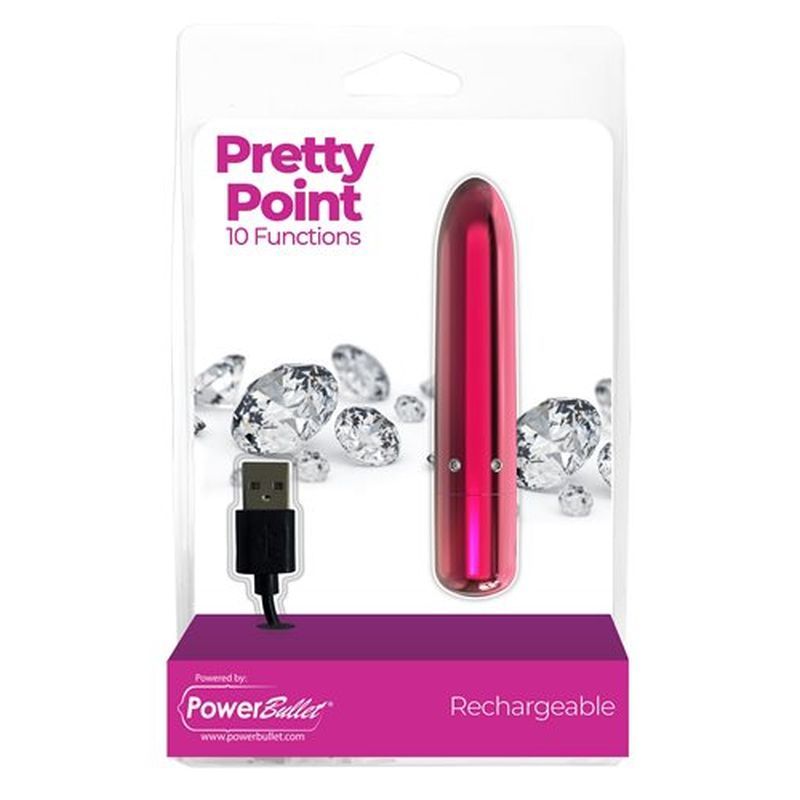 Powerbullet Pretty Point 4In Bullet Pink V1055-7PC45897100071