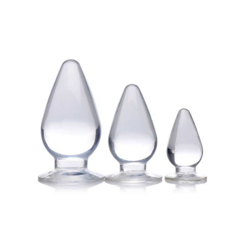 Triple Cones 3 Pc Anal Plug Set Black - Black V1055-7PC45897100117
