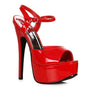 Ellie Shoes Stiletto Sandal Black 6.5In - Red - 8 V1055-7PC45897100227