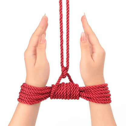 Lovetoy Rebellion Reign Crimson Silky Bondage Rope Red V1055-7PC45897100318