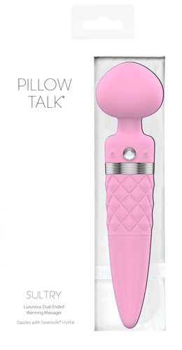 Pillow Talk Sultry Dual Ended Warming Massager Pink V1055-7PY45784100039