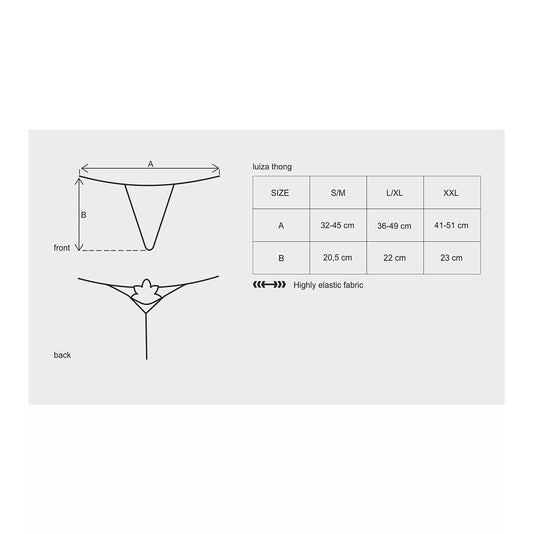 Obsessive Luiza Thong White - White V1055-7PY45784100056