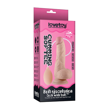 Lovetoy Soft Ejaculation Cock With Ball 8In V1055-7PY45784100083
