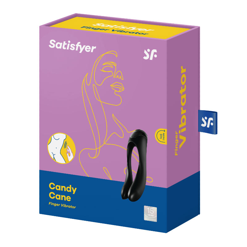 Satisfyer Candy Cane Finger Vibe Black V1055-7PY45784100125