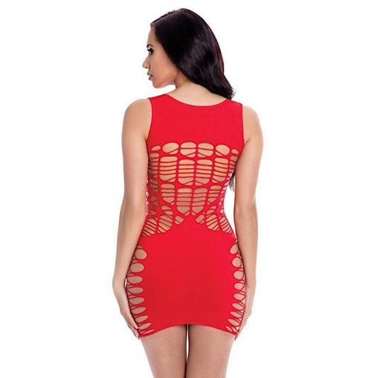 Pink Lipstick Dynamite Diva Mini Dress Red V1055-7RO45849100019
