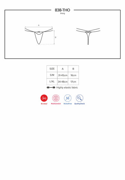 Obsessive Thong 838 Red V1055-7UO45794100172