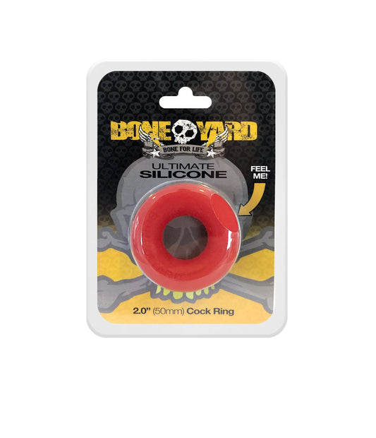 Boneyard Ultimate Silicone Cock Ring Red V1055-7UO45794101472