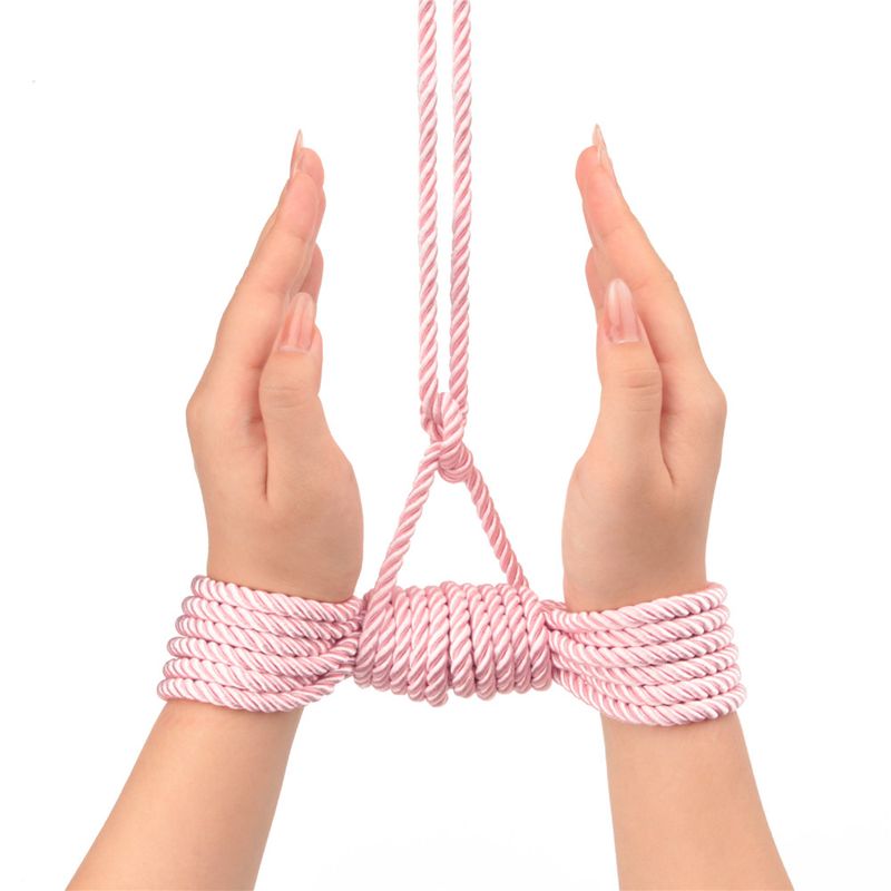 Lovetoy Rebellion Reign Rose Silky Bondage Rope Pink 10M V1055-7UU45896100007