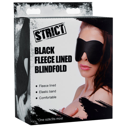 Strict Black Fleece Lined Blindfold V1055-7W45048100006