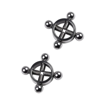 Metal 2 X Silver Nipple Clamps V1055-7WK45878100003