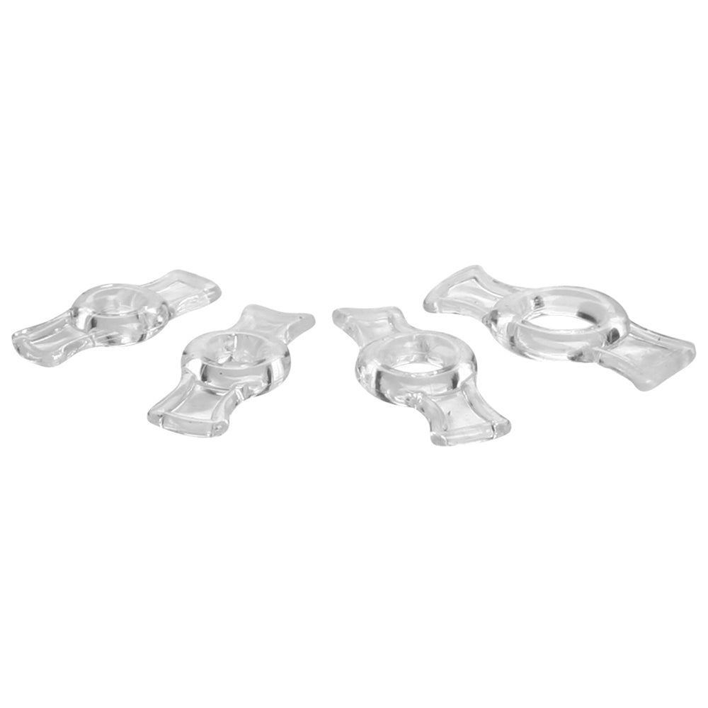 Size Matters Endurance Clear 4 Ring Penis Set V1055-7WX45892100005