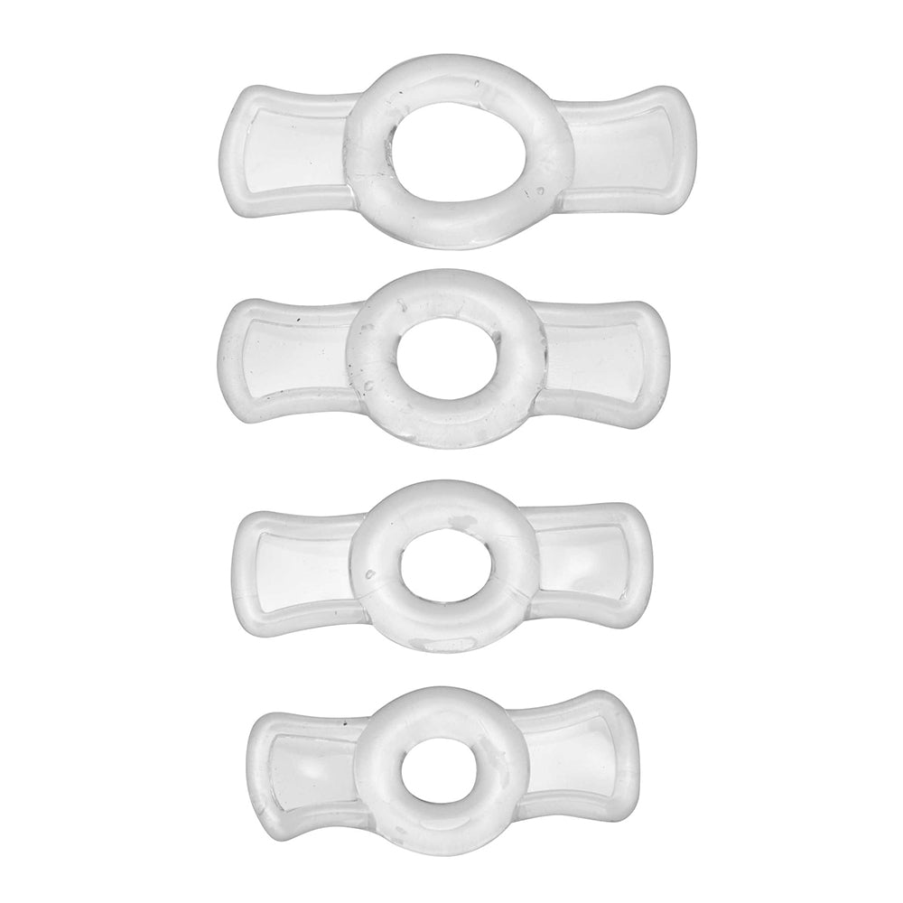 Size Matters Endurance Clear 4 Ring Penis Set V1055-7WX45892100005