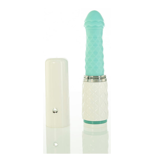 Pillow Talk Feisty Thrusting Vibrator Teal V1055-7WX45892100011