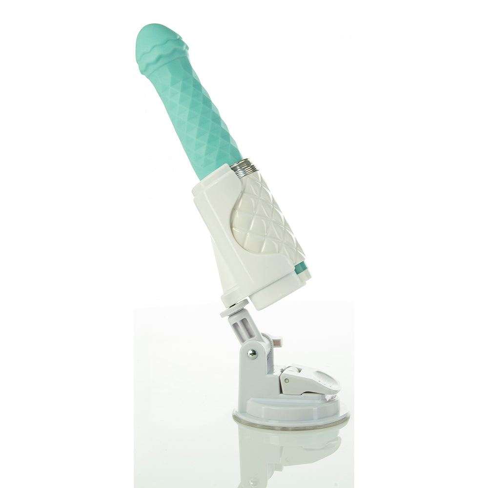 Pillow Talk Feisty Thrusting Vibrator Teal V1055-7WX45892100011
