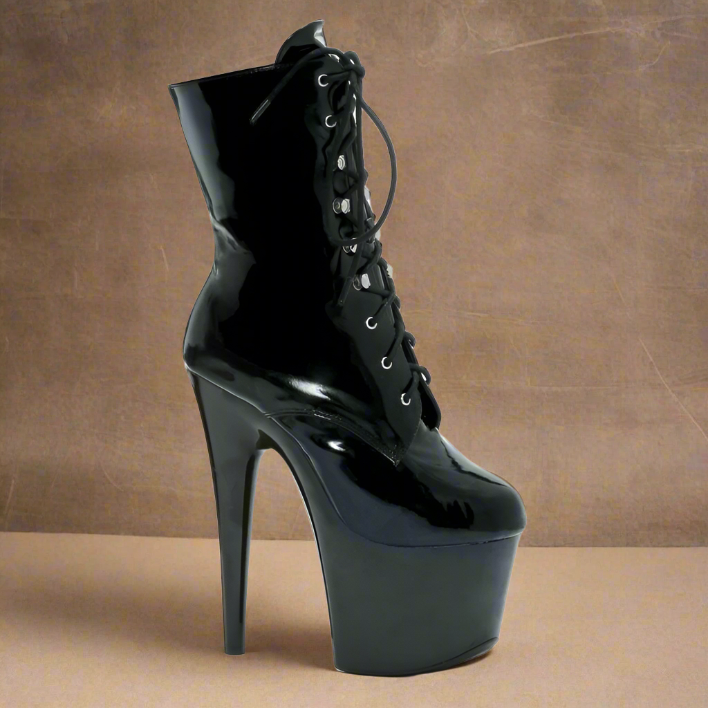 Ellie Shoes Ankle Boots W Inner Zipper Black 7In - Black - 9 V1055-7ZP45834100002