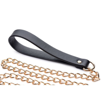Master Series Leashed Lover Black/Gold Chain V1055-7ZT45891100113