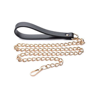 Master Series Leashed Lover Black/Gold Chain V1055-7ZT45891100113