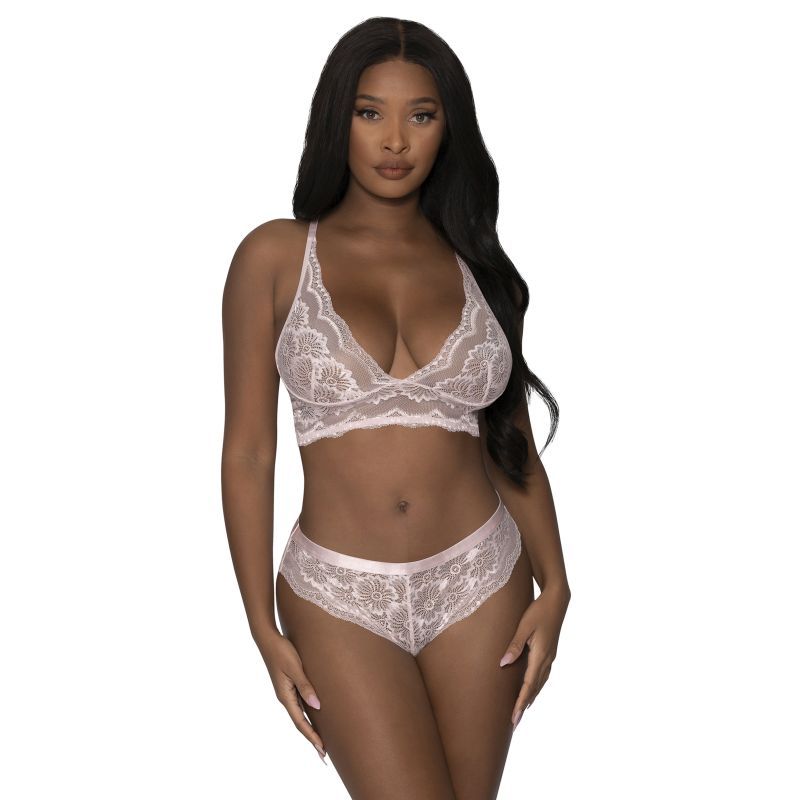 Exposed Lingerie Lace Cami And Short Set V1055-7ZT45891100153