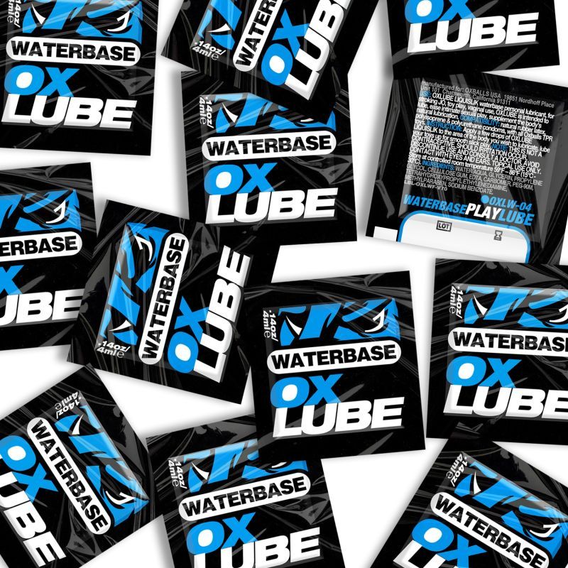 Oxballs Liquislik Waterbased Oxlube 50 Pk Sachets V1055-7ZT45891100164