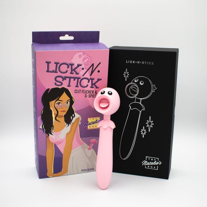 Lifestyles Lick N' Stick Clit Flicker G Spot Vibrator V1055-7ZT45891100192