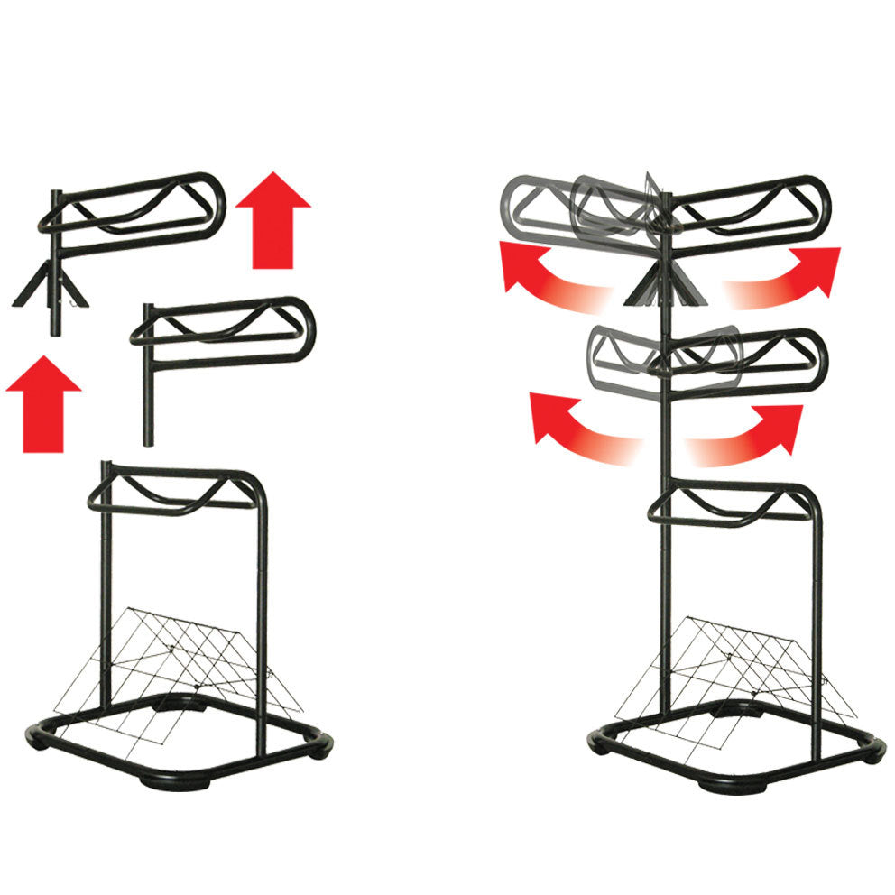 Samland Heavy Duty Three Tier Rotable Saddle Stand Saddle Rack V1060-105-21522