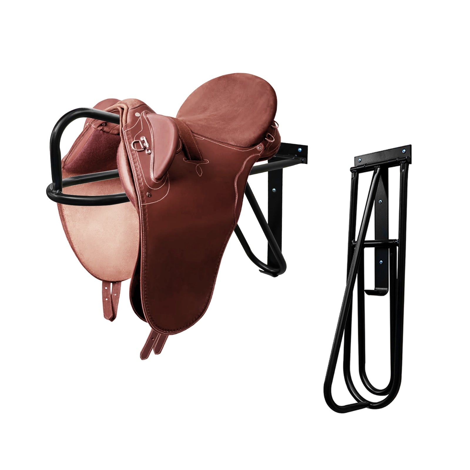 Samland Foldable Saddle Rack Wall Mounted Saddle Stand Space-Saving Steel Holder for Horse Tack V1060-105-21523
