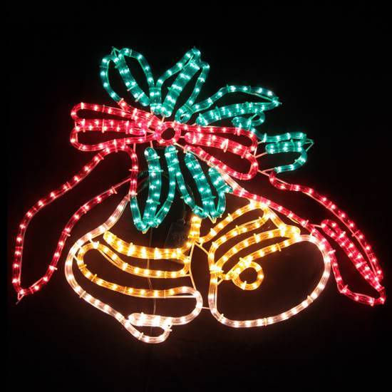Samland Animated Flashing Bells Rope Motif Christmas Light Bell V1060-11009
