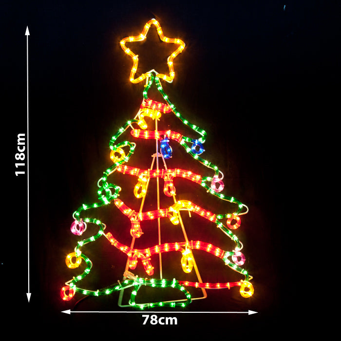 Samland Christmas Tree Motif Rope Light Large 118cm Height V1060-11075