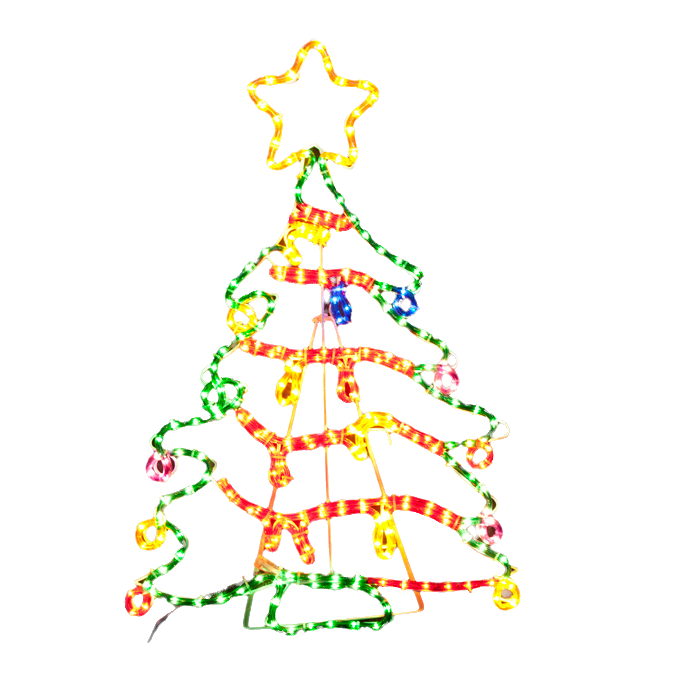 Samland Christmas Tree Motif Rope Light Large 118cm Height V1060-11075