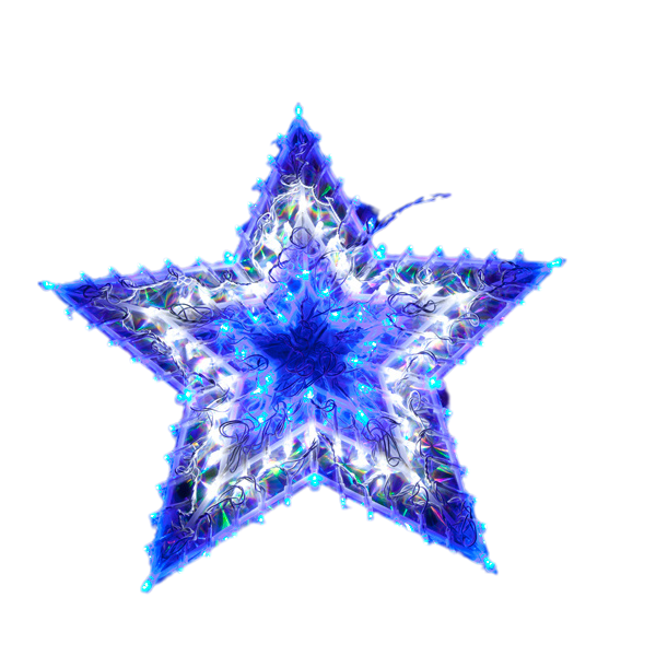 Samland 120 Led Blue/White Star Christmas Light V1060-120STAR-BW
