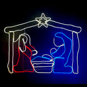 Samland LED NATIVITY SCENE CHRISTMAS MOTIF ROPE LIGHT DISPLAY V1060-16016