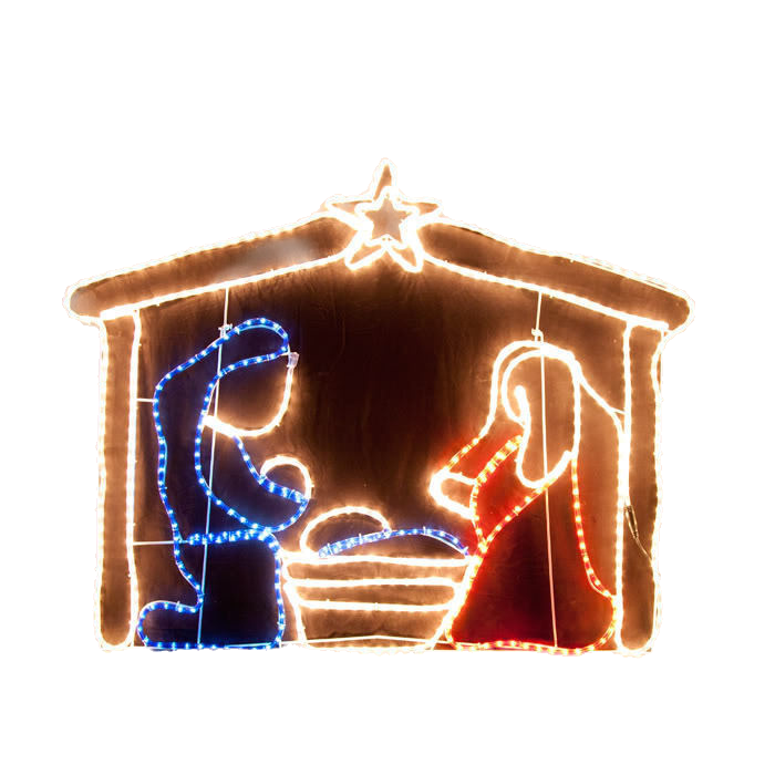 Samland LED NATIVITY SCENE CHRISTMAS MOTIF ROPE LIGHT DISPLAY V1060-16016